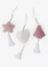 Decorazioni morbide da appendere all'albero (pacco da 3), bonprix