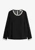 Camicetta di chiffon con strass, bonprix