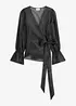 Blusa in tulle lucido, bonprix