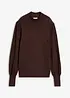 Maglione in filato fine con motivo traforato, bonprix