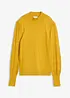 Maglione in filato fine con motivo traforato, bonprix