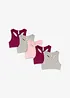 Reggiseno bustier in misto cotone biologico (pacco da 5), bonprix