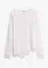 Maglia a maniche lunghe con finiture in pizzo, bonprix