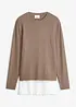 Maglione in filato fine misto viscosa, bonprix