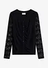Maglia a maniche lunghe sfiancata, bonprix