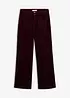 Pantaloni in velluto a coste di cotone elasticizzato, bonprix