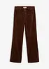 Pantaloni in velluto a coste di cotone elasticizzato, bonprix