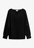 Maglia lunga in viscosa con maniche a pipistrello, bonprix