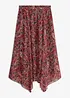 Gonna in chiffon con fondo asimmetrico, bonprix