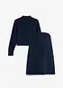 Completo prémaman con maglione e gonna in maglia di puro cotone biologico, bonprix