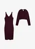 Abito e cardigan in jersey (set 2 pezzi), bonprix