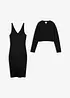 Abito e cardigan in jersey (set 2 pezzi), bonprix