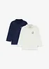 Maglia dolcevita Lurchi in morbido cotone biologico (pacco da 2), Lurchi