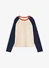 Maglia raglan in misto cotone biologico, bonprix