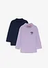 Maglia dolcevita Lurchi in morbido cotone biologico (pacco da 2), Lurchi