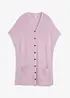 Mantella in morbida maglia misto lana a coste, bonprix