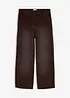 Pantaloni in velluto a coste di misto cotone, vita alta, bonprix