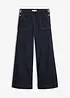 Jeans wide leg con tasche applicate, vita alta, bonprix