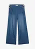 Jeans wide leg con tasche applicate, vita alta, bonprix