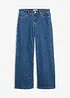 Jeans wide leg, vita media, bonprix