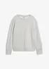 Felpa oversize in misto cotone morbido, bonprix