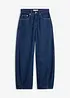Jeans barrel, vita alta, bonprix