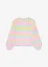 Maglione in filato grosso con maniche a palloncino, bonprix