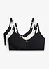 Reggiseno t-shirt non imbottito senza ferretto con cotone biologico (pacco da 3), bonprix