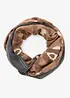 Sciarpa ad anello in fantasia leopardata, bonprix