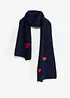 Sciarpa con ricami a forma di cuore, bonprix