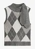 Gilet in maglia con sciarpina integrata, bonprix