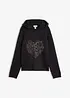 Maglione in filato fine con strass, bonprix