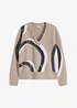 Maglione con paillettes, bonprix