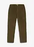 Pantaloni cargo di velluto termici con fodera in jersey, regular fit, bonprix
