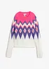 Maglione in filato grosso con motivo nordico, bonprix