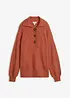 Maglione con colletto e bottoni in misto cotone, bonprix