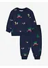 Felpa e pantaloni in puro cotone biologico con motivo natalizio (set 2 pezzi), bonprix