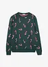 Maglione in filato fine con motivo natalizio, bonprix