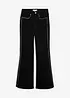 Jeans flared con borchiette, vita alta, bonprix