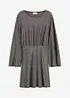 Abito di jersey con effetto glitterato e strass, bonprix