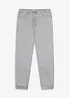 Pantaloni relaxed fit con elastico in vita in twill di puro cotone, tapered, bonprix