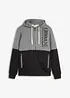 Felpa termica con zip e fodera in pile teddy, bonprix