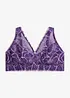 Bralette minimizer con pizzo bicolore, bonprix