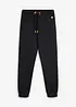 Pantaloni da jogging pesanti con dettagli in PU, bonprix