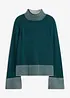 Maglione con collo a lupetto in misto cachemire morbido, bonprix