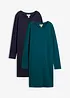 Abito in jersey di misto cotone elasticizzato (pacco da 2), bonprix