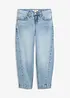 Jeans barrel cropped, vita media, bonprix