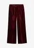 Pantaloni larghi in velluto morbido, bonprix