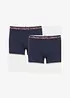 Boxer aderenti in lunghezza midi con cotone (pacco da 2), bonprix