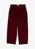 Pantaloni barrel in velluto a coste di misto cotone, bonprix